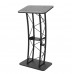 FixtureDisplays® Curved Podium, Truss Metal/ Wood Pulpit Lectern With A Saucer 11568